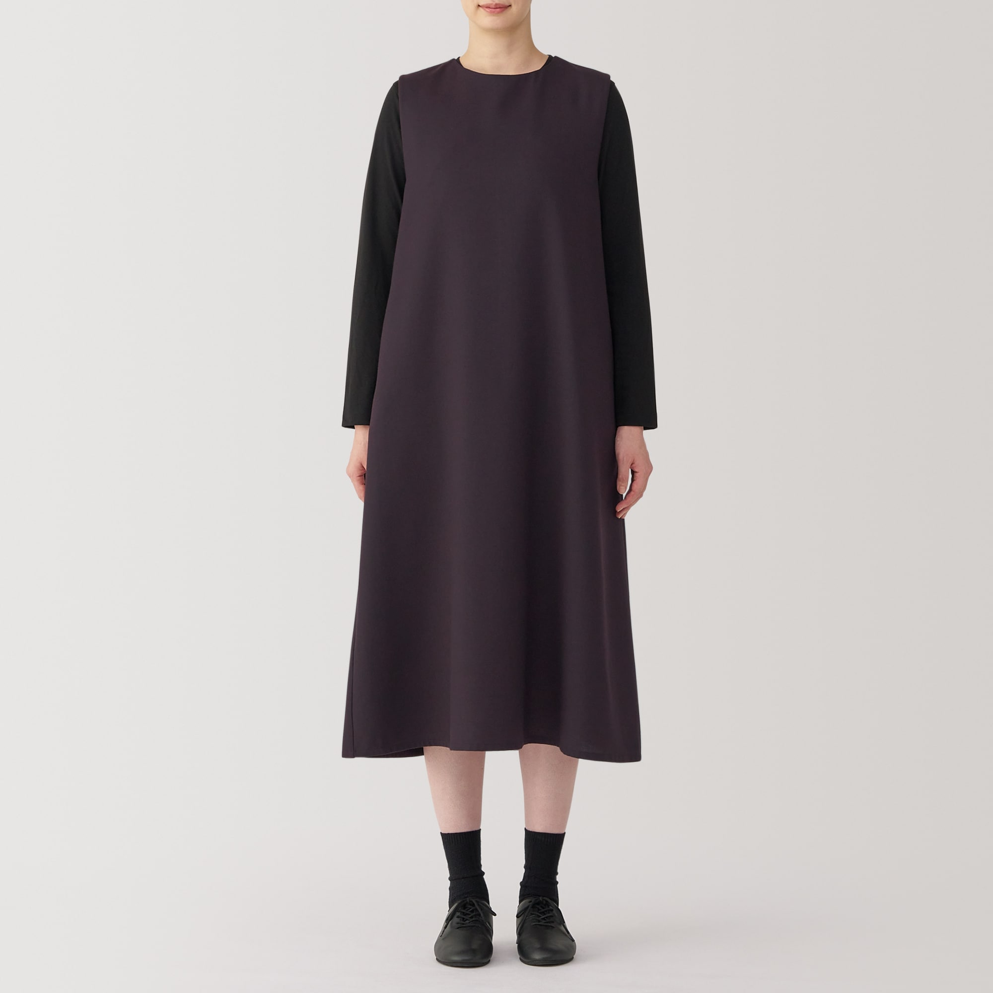 婦人　起毛　ジャンパースカート