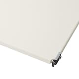 ステンレスユニットシェルフ用　追加棚　ライトグレー