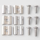 ステンレスユニットシェルフ用　帆立補強パーツ　３本セット