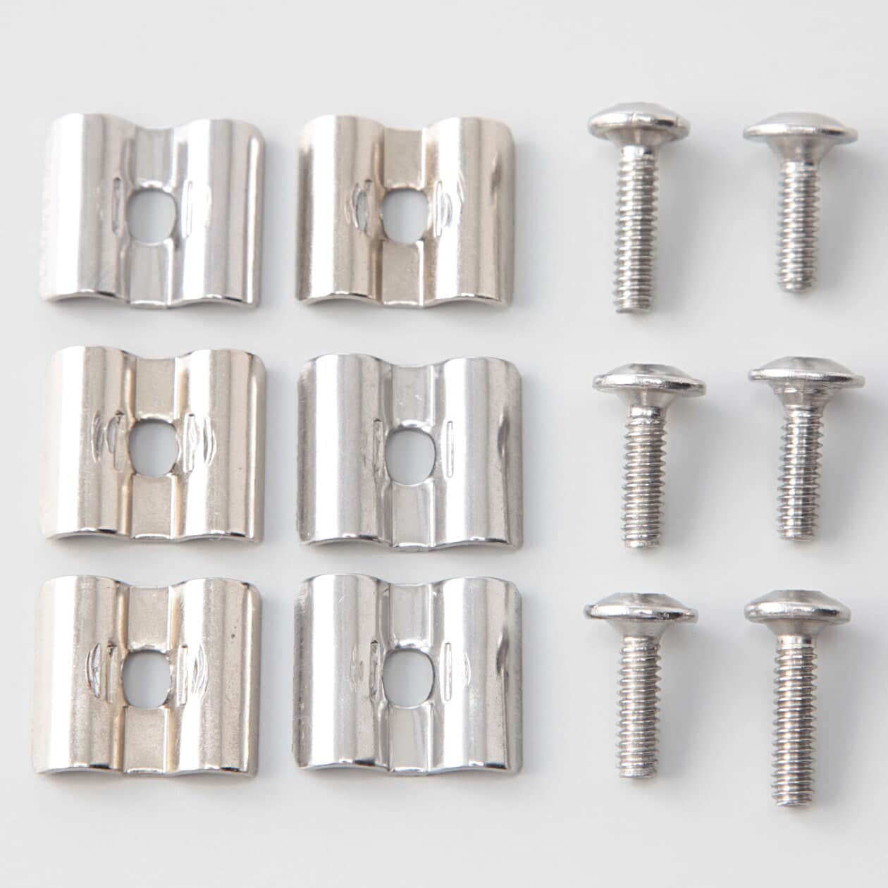 ステンレスユニットシェルフ用　帆立補強パーツ　３本セット