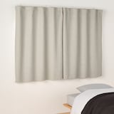 防炎・遮光性　二重織りノンプリーツカーテン