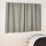 防炎・遮光性　ドビー織りノンプリーツカーテン