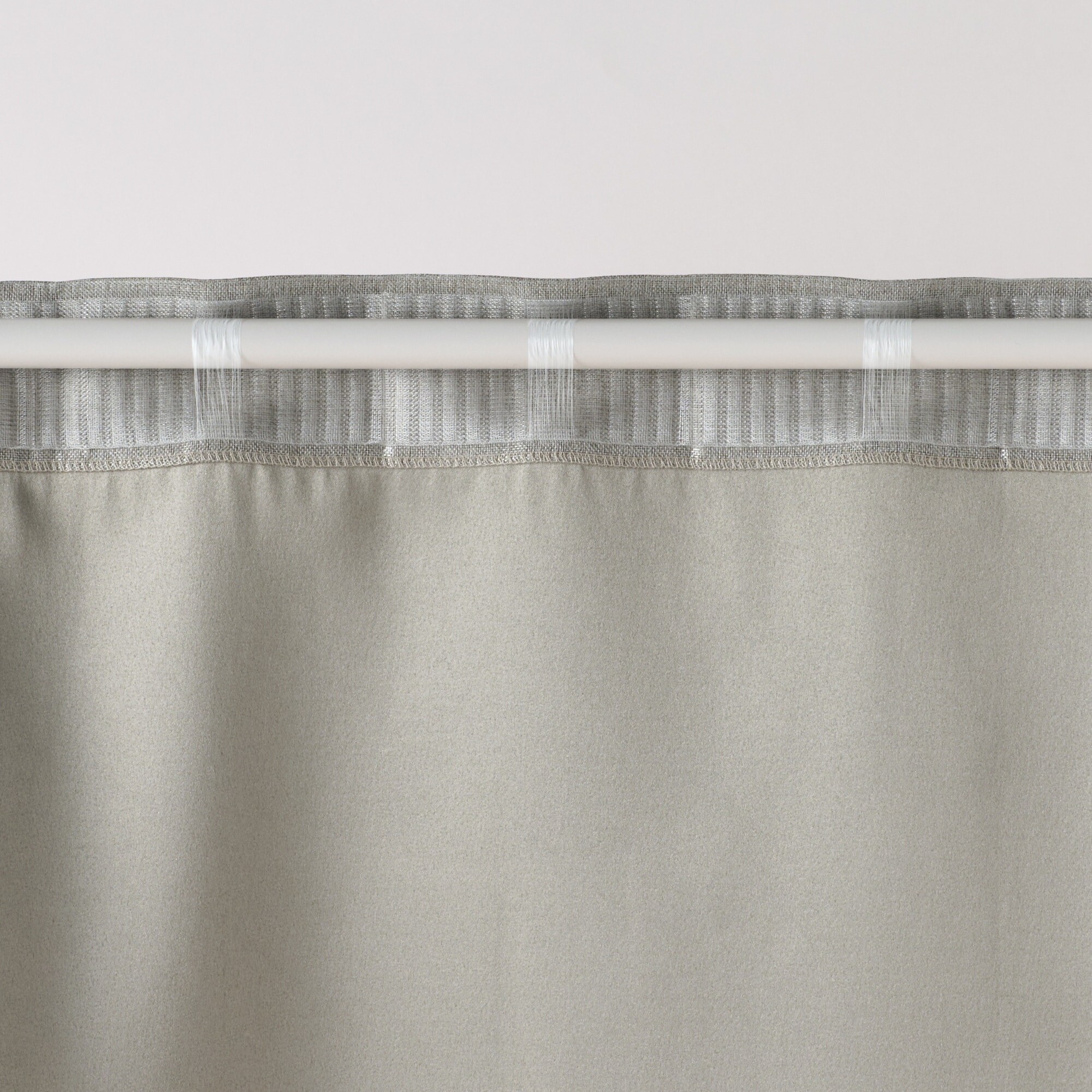 防炎・遮光性 ドビー織りノンプリーツカーテン | 無印良品