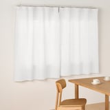 麻平織ノンプリーツカーテン