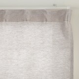 麻平織ノンプリーツカーテン