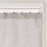 麻平織ノンプリーツカーテン