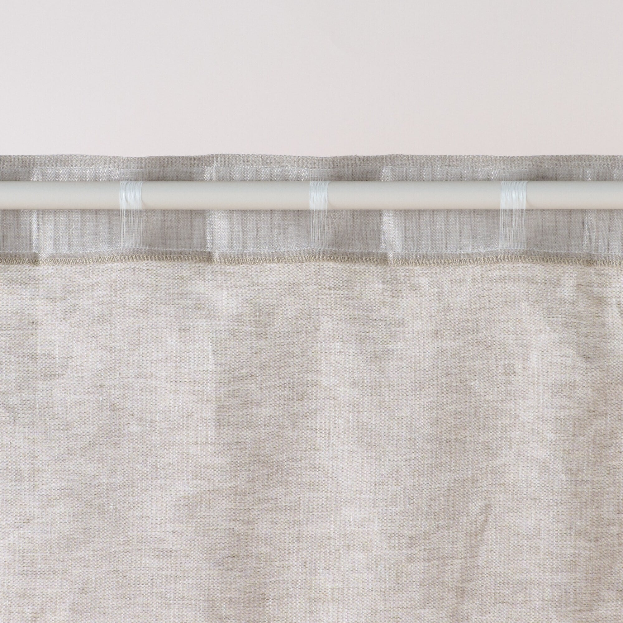 無印良品　麻平織　ノンプリーツカーテン　ライトグレー　新品　既製品　レア 無印良品 麻平織 ノンプリーツカーテン ライトグレー 新品 既製品 レア