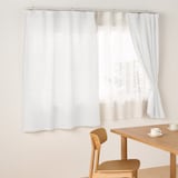 麻平織ノンプリーツカーテン