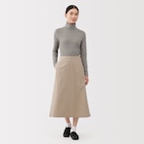 婦人　起毛フライス編みタートルネック長袖Ｔシャツ