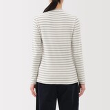 婦人　起毛フライス編みハイネック長袖Ｔシャツ