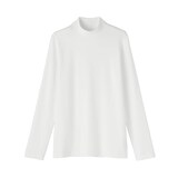 婦人　起毛フライス編みハイネック長袖Ｔシャツ
