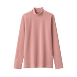 婦人　起毛フライス編みハイネック長袖Ｔシャツ