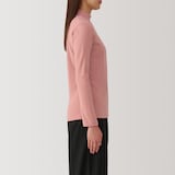 婦人　起毛フライス編みハイネック長袖Ｔシャツ