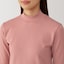 婦人　起毛フライス編みハイネック長袖Ｔシャツ