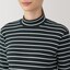 婦人　起毛フライス編みハイネック長袖Ｔシャツ