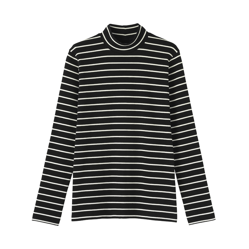 婦人 起毛フライス編みハイネック長袖Tシャツ | 無印良品 