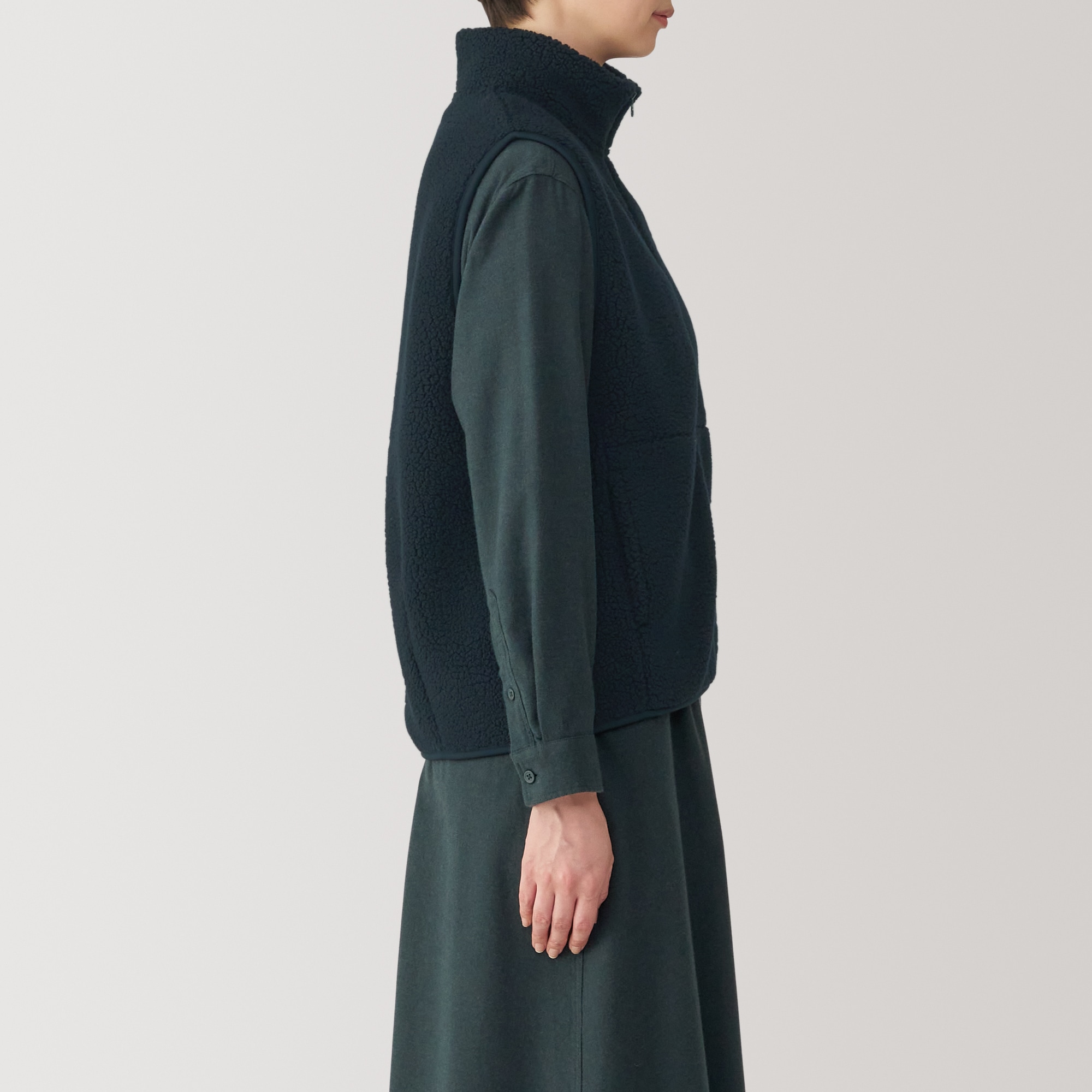 婦人 ボアフリースベスト | 無印良品