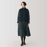 婦人　ボアフリースベスト