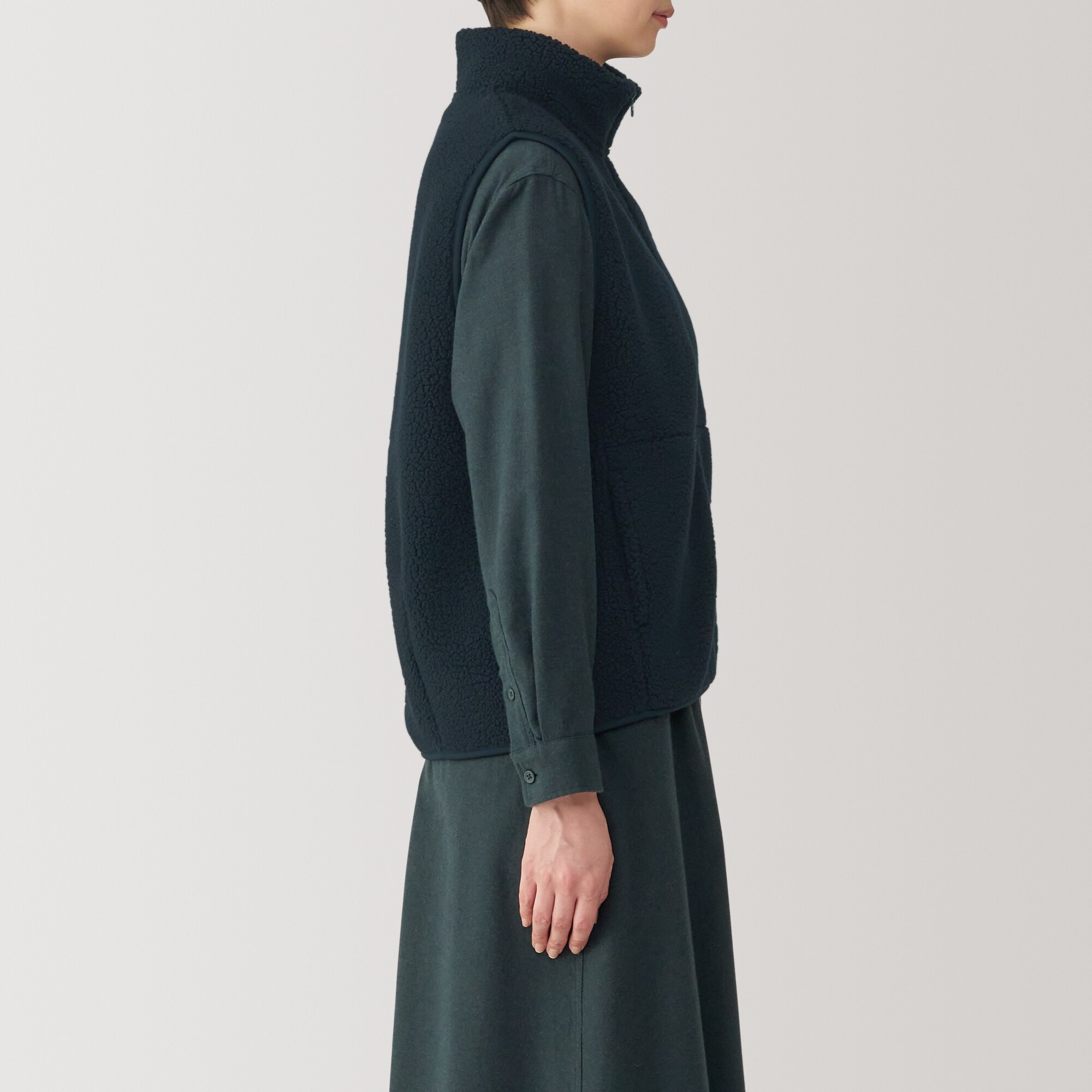 婦人 ボアフリースベスト | 無印良品