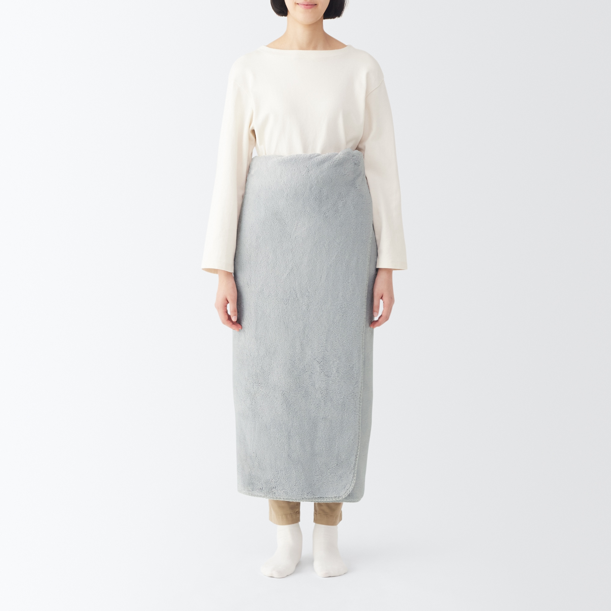 再生ポリエステル　あたたかファイバー厚手ハーフケット