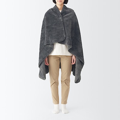 再生ポリエステル　あたたかファイバー厚手ハーフケット　１００×１４０ｃｍ