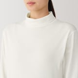 婦人　あったか綿　厚手　タートルネック長袖Ｔシャツ