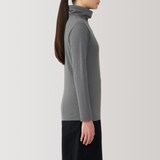 婦人　あったか綿　厚手　タートルネック長袖Ｔシャツ