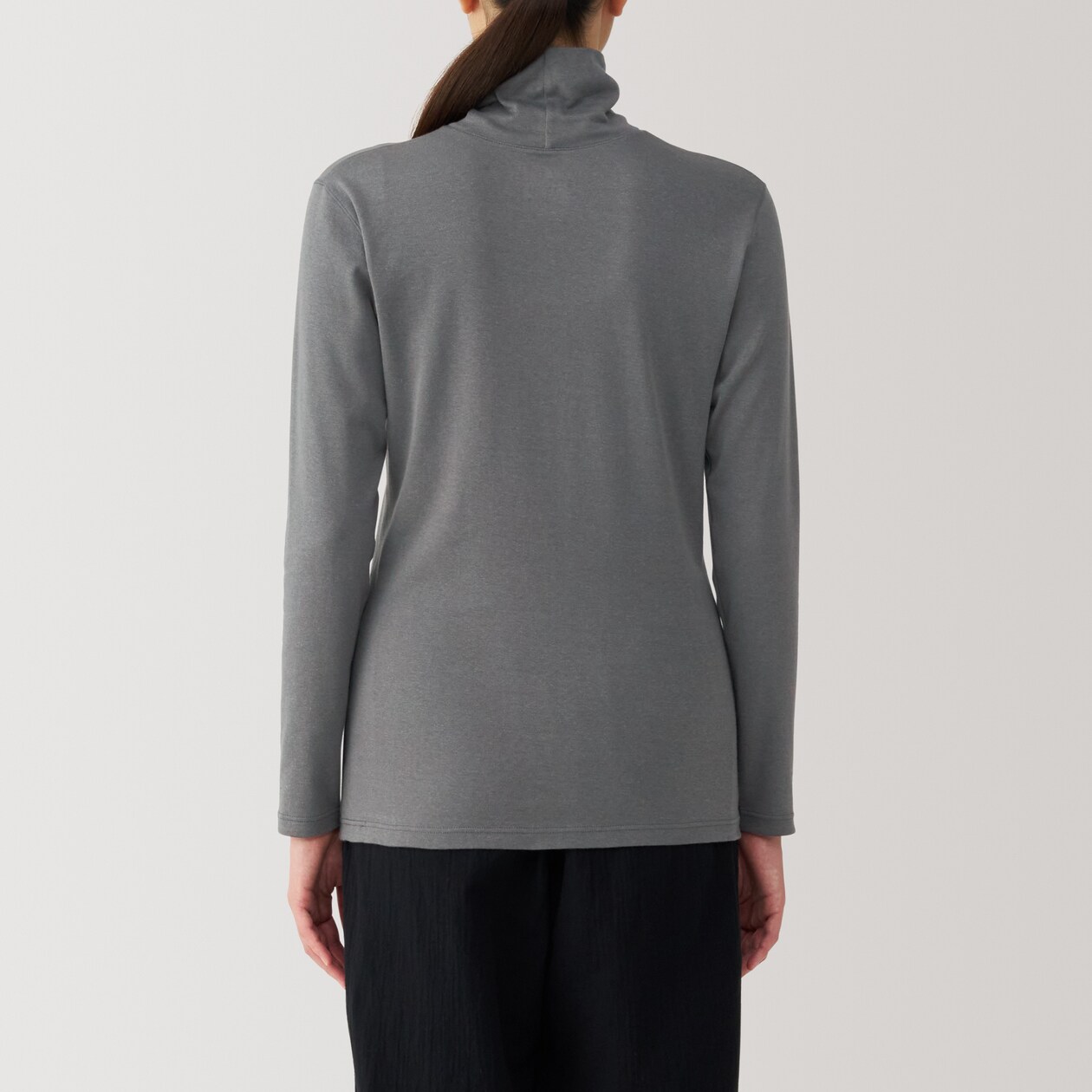 婦人　あったか綿　厚手　タートルネック長袖Ｔシャツ