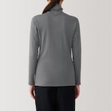 婦人　あったか綿　厚手　タートルネック長袖Ｔシャツ