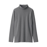 婦人　あったか綿　厚手　タートルネック長袖Ｔシャツ