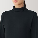 婦人　あったか綿　厚手　タートルネック長袖Ｔシャツ