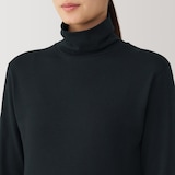 婦人　あったか綿　厚手　タートルネック長袖Ｔシャツ