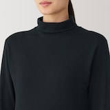 婦人　あったか綿　厚手　タートルネック長袖Ｔシャツ