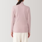 婦人　あったか綿　厚手　タートルネック長袖Ｔシャツ