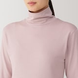 婦人　あったか綿　厚手　タートルネック長袖Ｔシャツ