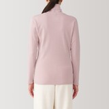 婦人　あったか綿　厚手　タートルネック長袖Ｔシャツ