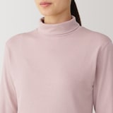 婦人　あったか綿　厚手　タートルネック長袖Ｔシャツ