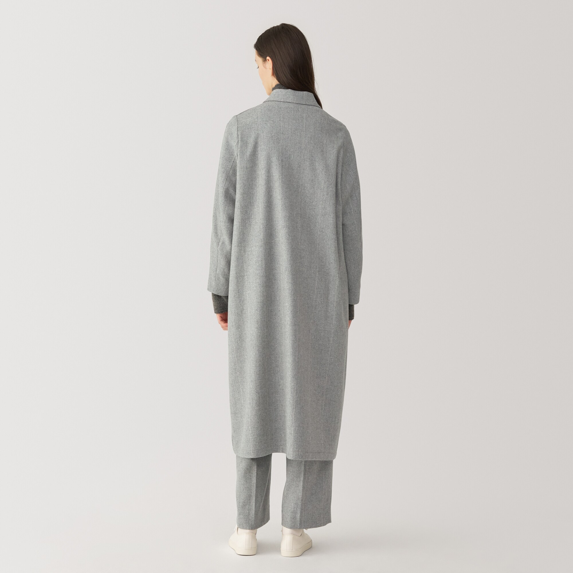 婦人　ウール混ロングコート