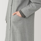 婦人　ウール混ロングコート