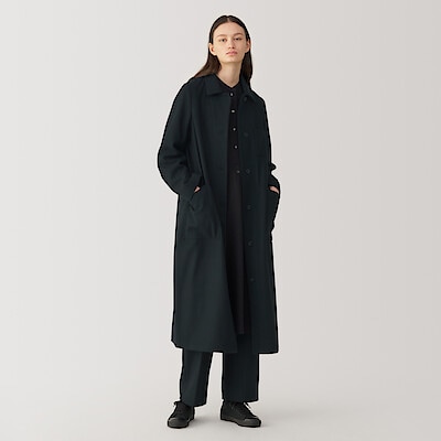 婦人　ウール混ロングコート