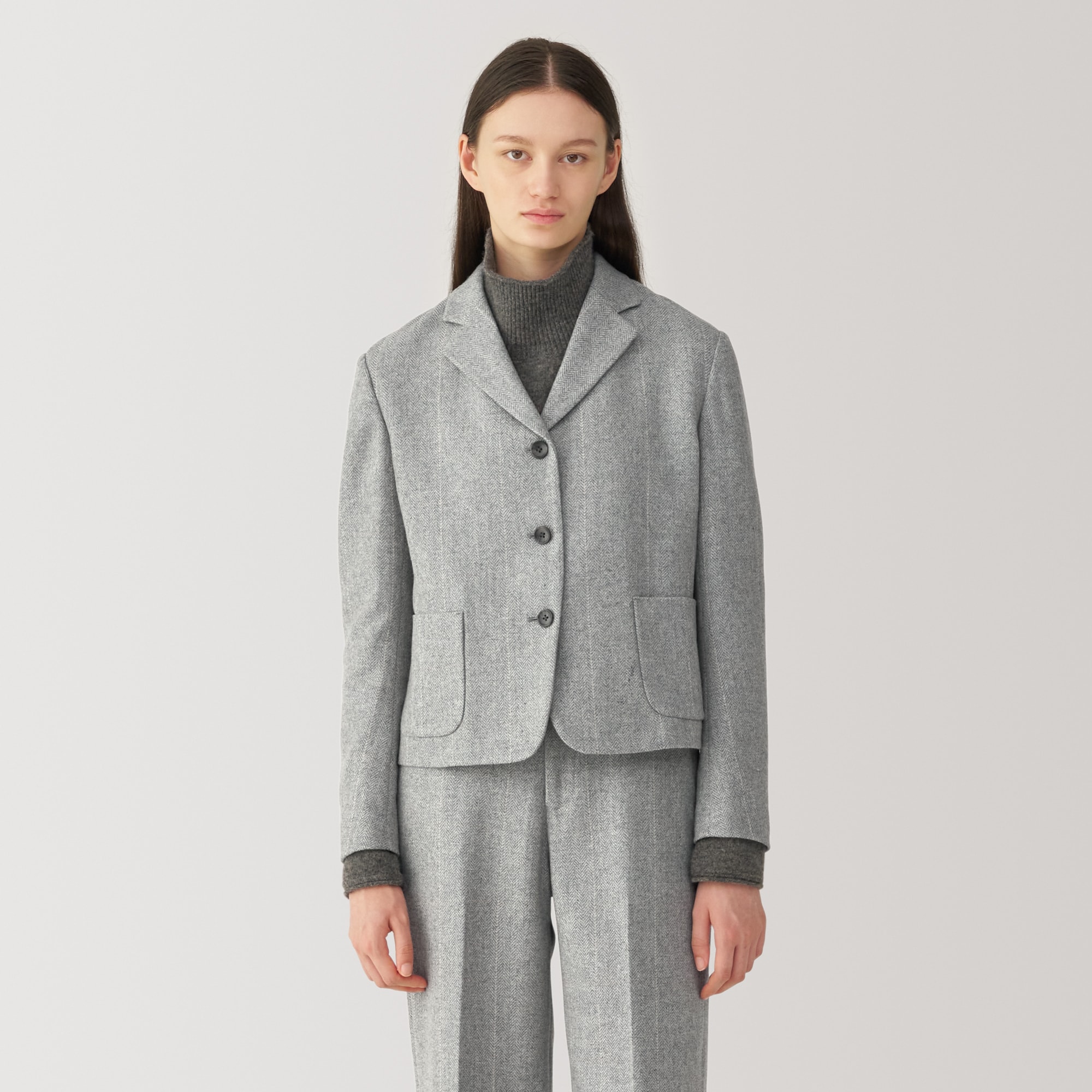 婦人　ウール混ジャケット