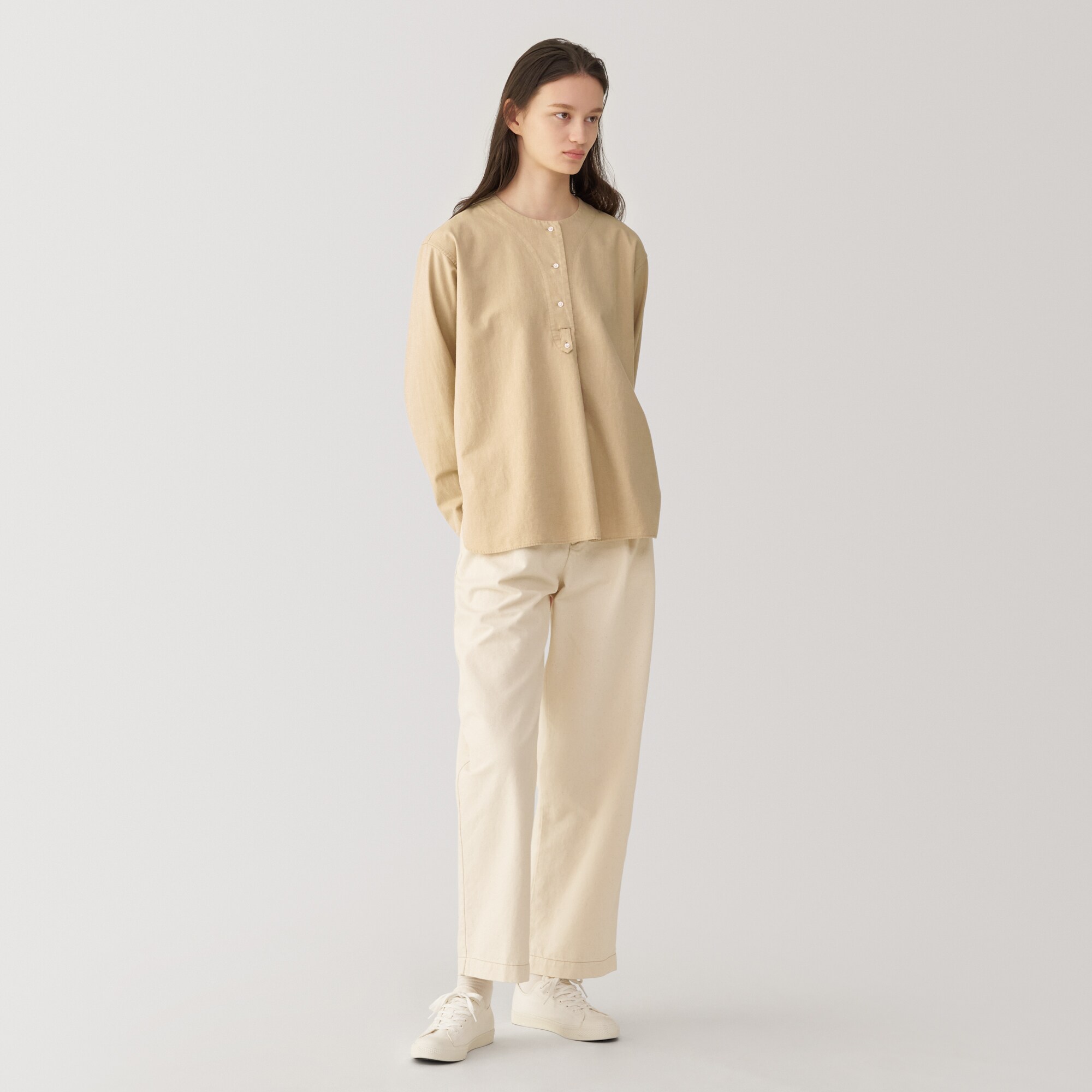 婦人　起毛ツイルブラウス