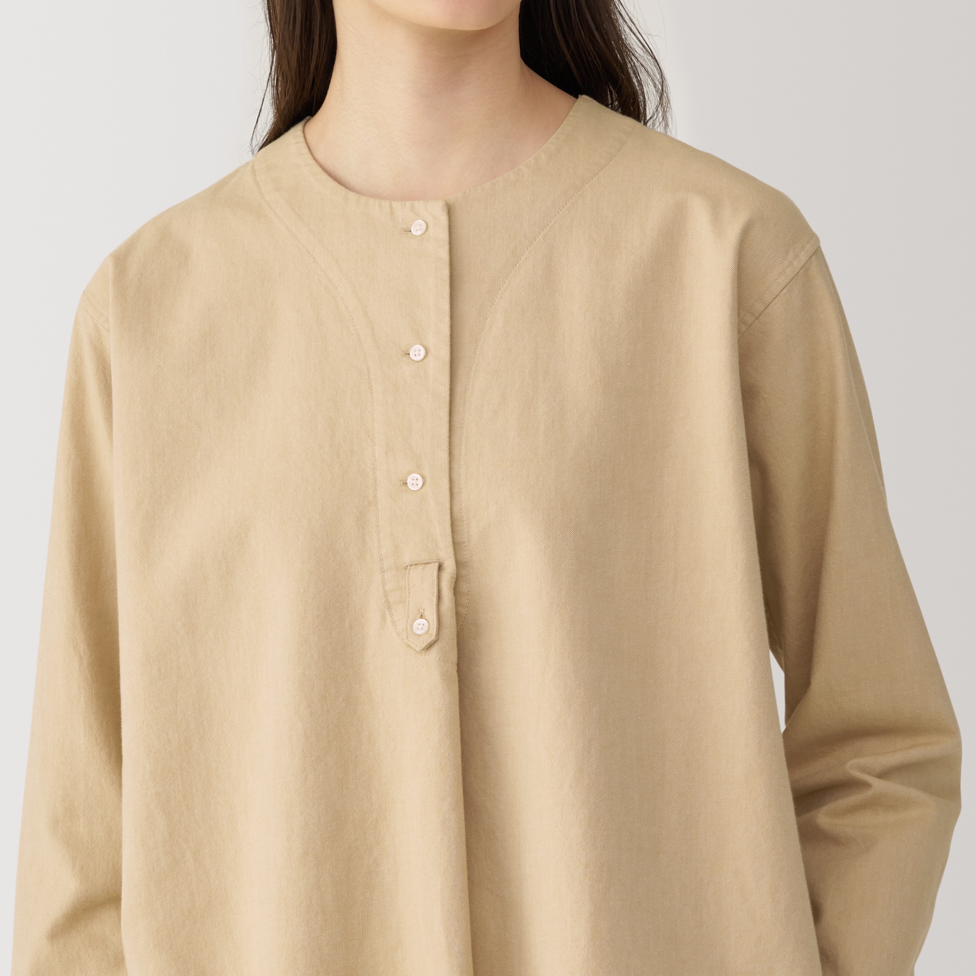 婦人　起毛ツイルブラウス