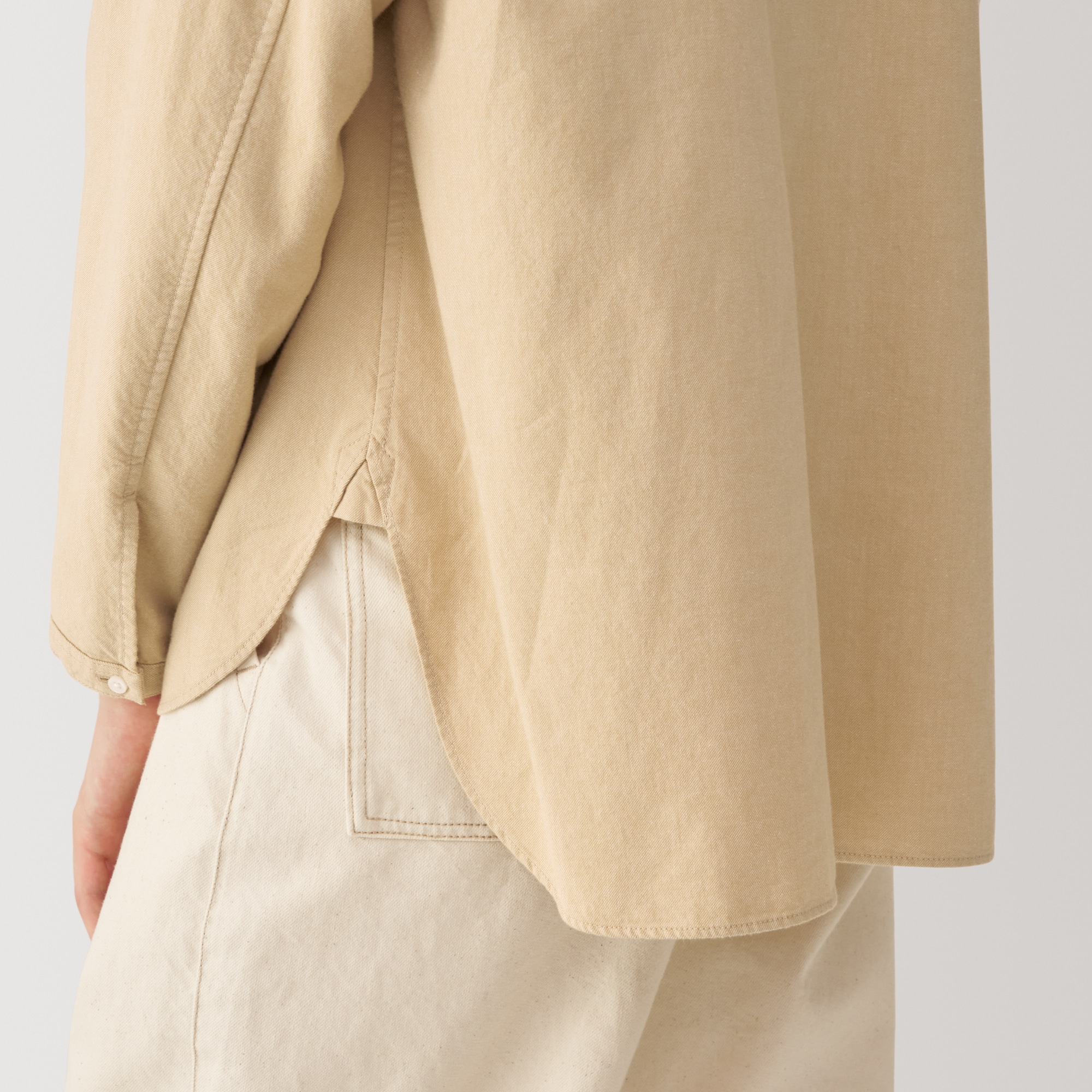 婦人　起毛ツイルブラウス