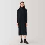 婦人　ダブルフェイスニットワンピース