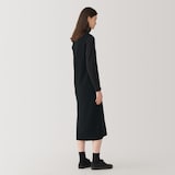 婦人　ダブルフェイスニットワンピース