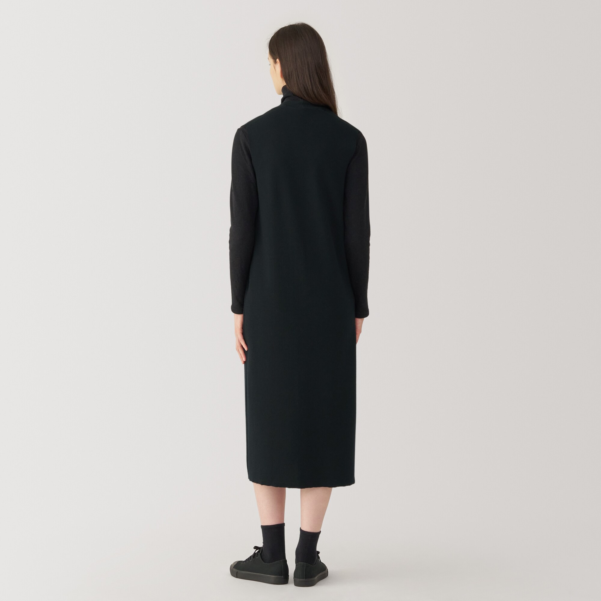 婦人　ダブルフェイスニットワンピース