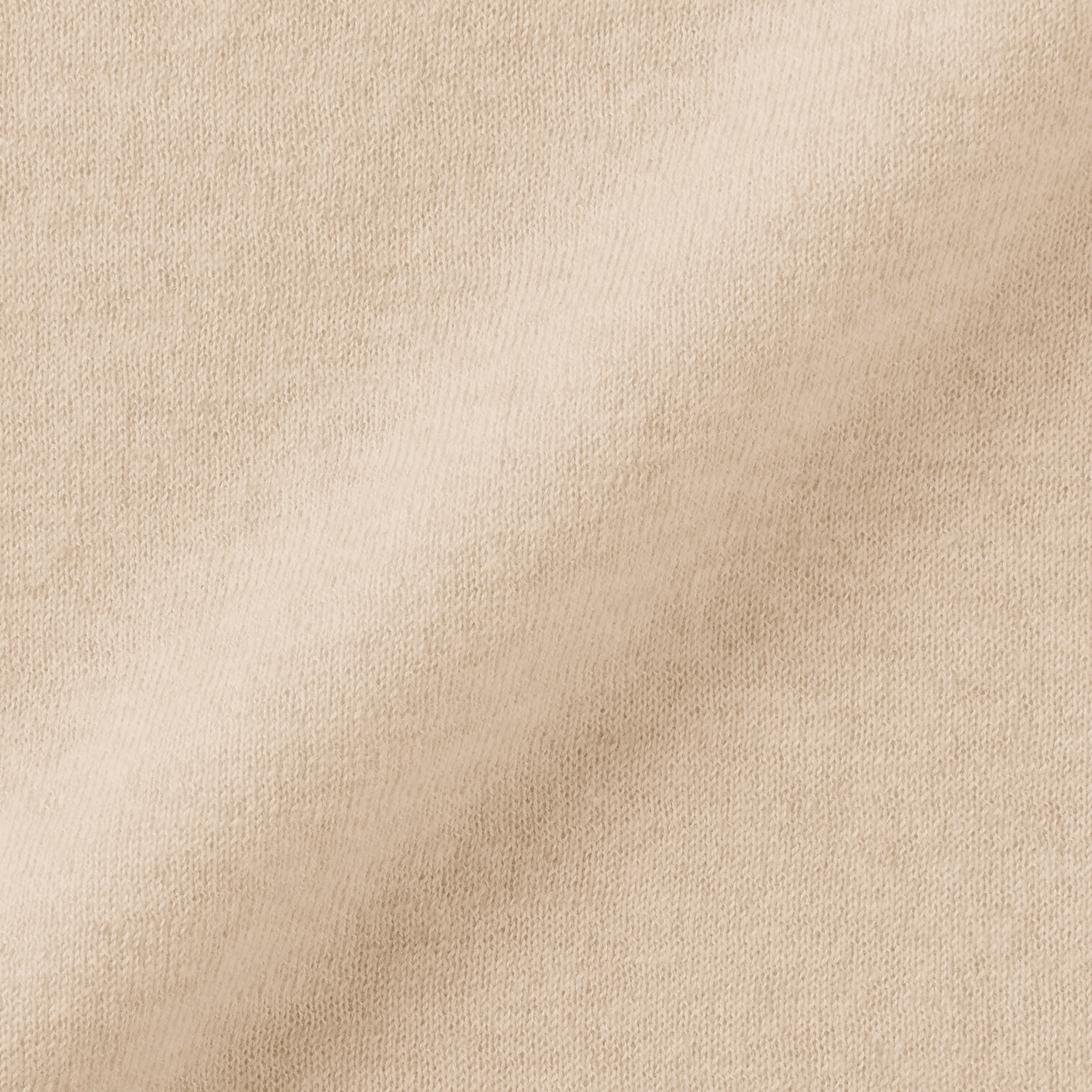 婦人　自然のまんまの色　カシミヤクルーネックセーター