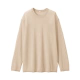 婦人　自然のまんまの色　カシミヤクルーネックセーター