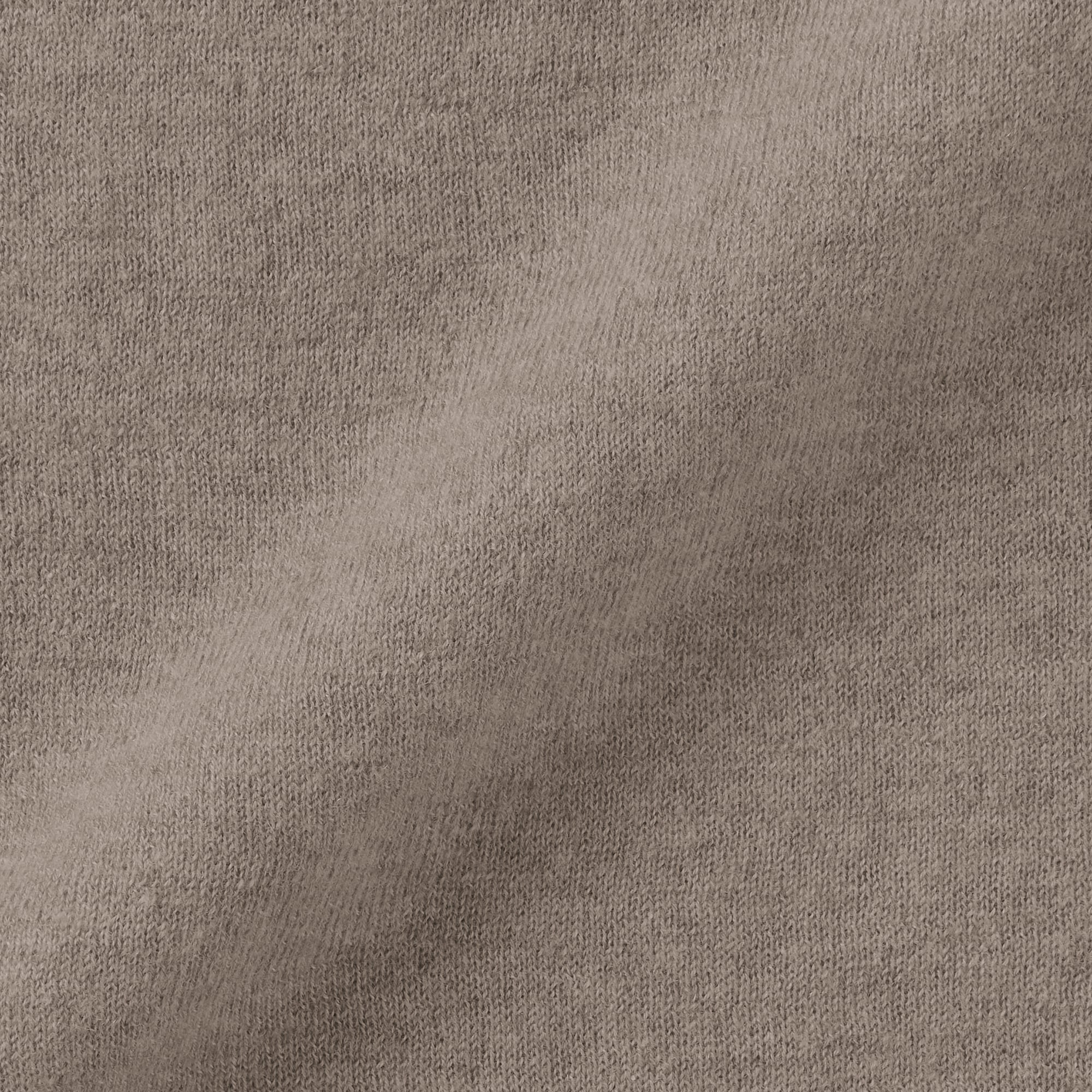 婦人　自然のまんまの色　カシミヤクルーネックセーター